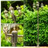 Ribadeo Candelabro Negro-dorado, 3 luces