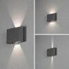 Konstsmide Chieri Aplique para exterior LED Negro, 2 luces