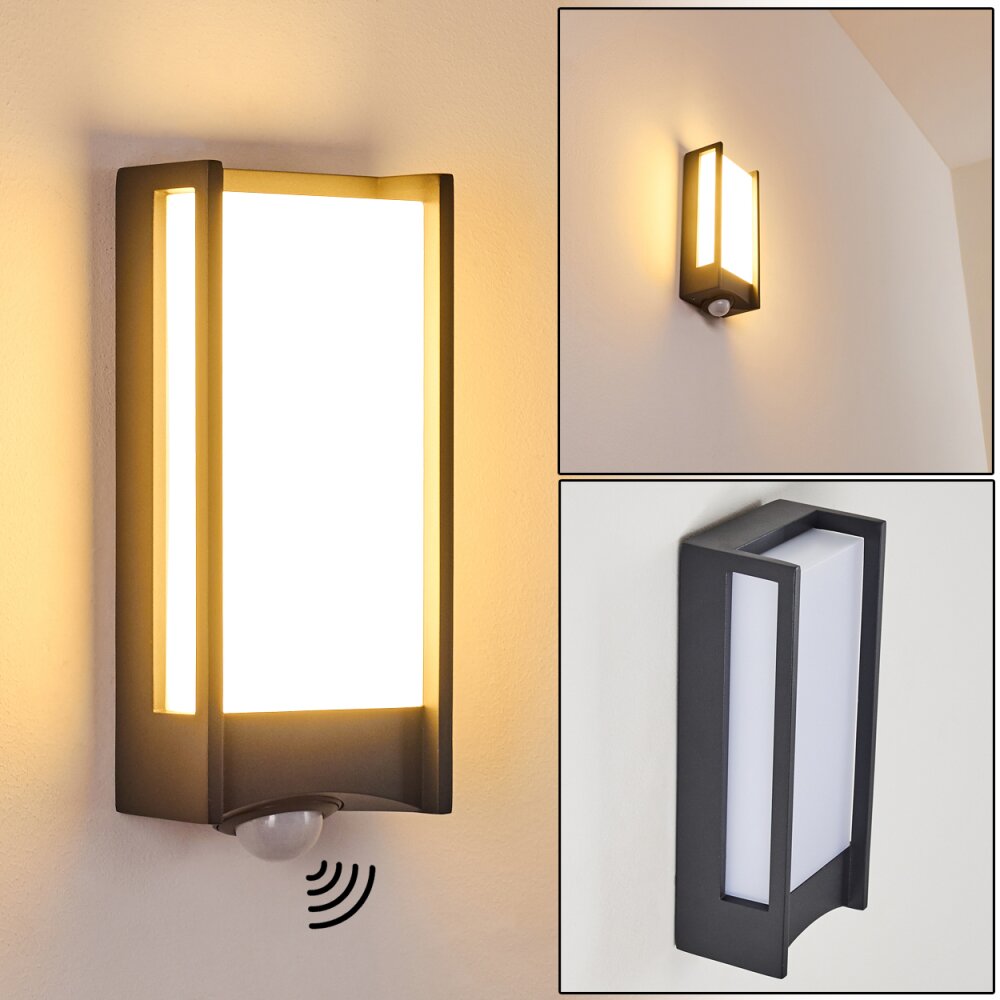 Aplique para exterior Skove LED Antracita, 1 luz, Sensor de movimiento main product photo