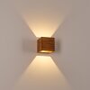 Adak Aplique LED Madera oscura, 1 luz Adak Aplique LED Madera oscura, 1 luz