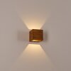 Adak Aplique LED Madera oscura, 1 luz Adak Aplique LED Madera oscura, 1 luz