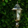Bristol Lámpara de pie para exterior dorado, Latón, 1 luz, Sensor de movimiento