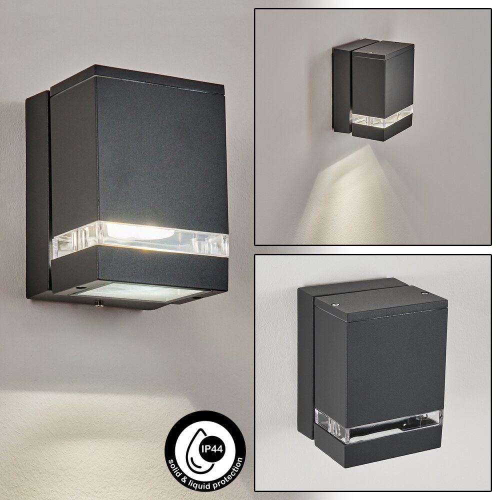 Haines Aplique para exterior Antracita, Negro, 1 luz main product photo