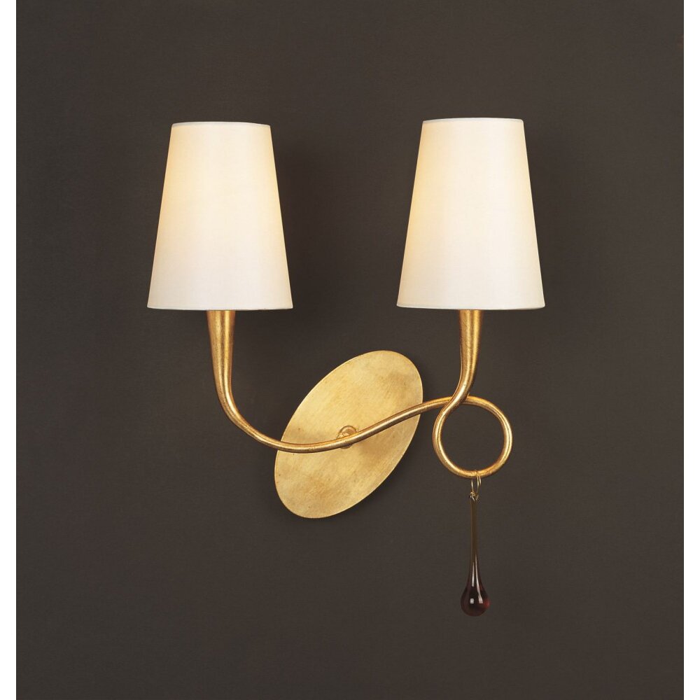 Mantra Paola Aplique dorado, 2 luces main product photo