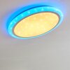 Lowell Lámpara de Techo LED Blanca, 2 luces, Mando a distancia, Cambia de color
