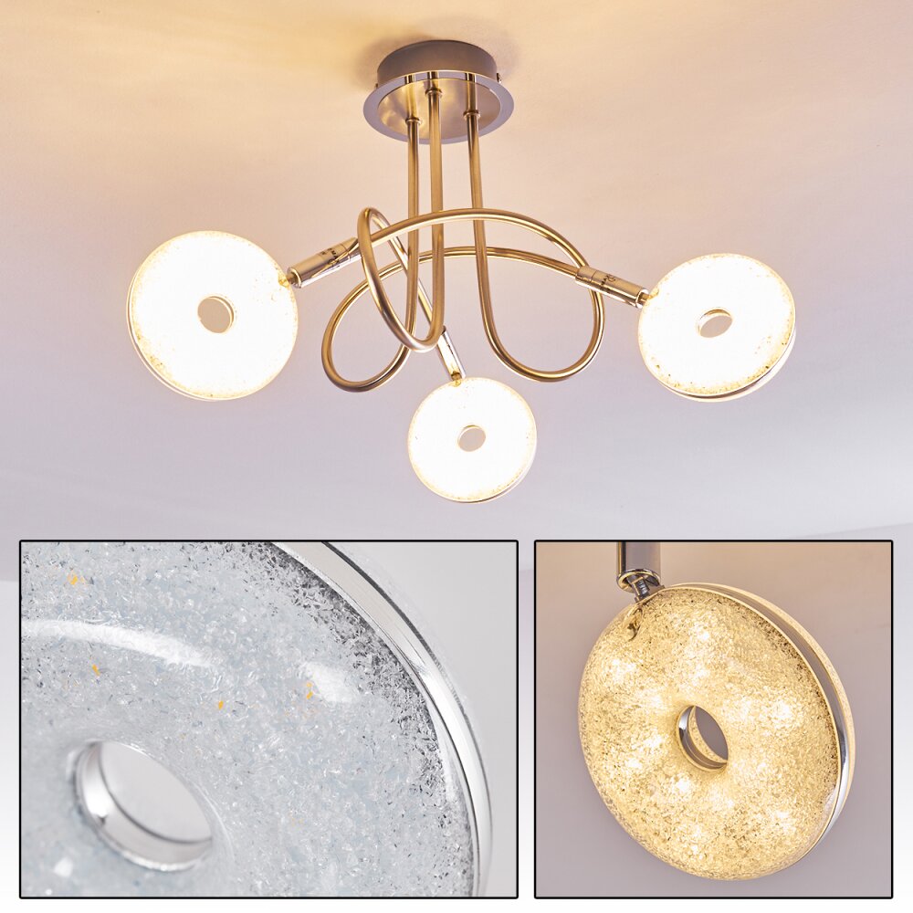 Donot Lámpara de Techo LED Níquel-mate, 3 luces main product photo