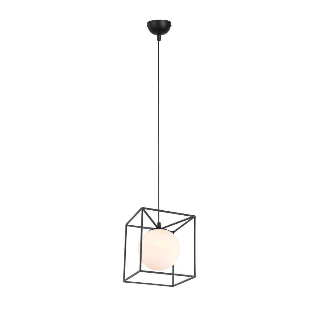 Lámpara Colgante Reality GABBIA Negro, 1 luz main product photo