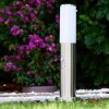 Caserta Poste de jardin Acero inoxidable, 1 luz, Sensor de movimiento