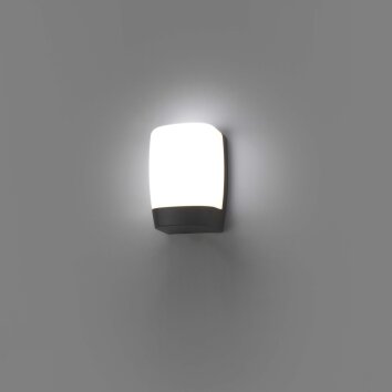 Faro Barcelona Pol Aplique LED Gris, 1 luz