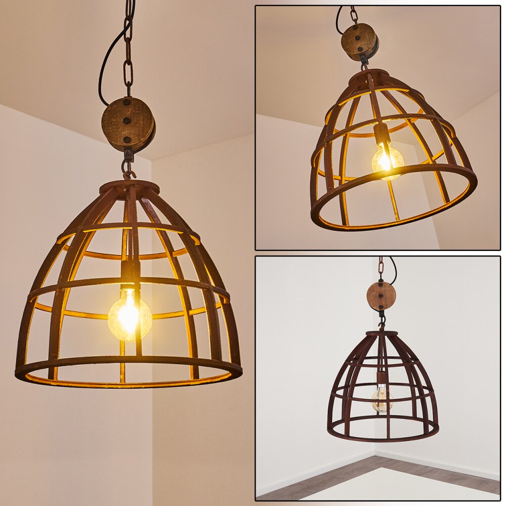 Haervej Lámpara Colgante Marrón, Color óxido, 1 luz main product photo
