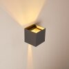 Badajoz Aplique LED Antracita, 1 luz