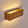 Adak Aplique LED Madera oscura, 1 luz