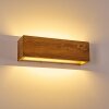 Adak Aplique LED Madera oscura, 1 luz