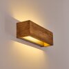 Adak Aplique LED Madera oscura, 1 luz