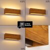 Adak Aplique LED Madera oscura, 1 luz