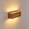 Adak Aplique LED Madera oscura, 1 luz