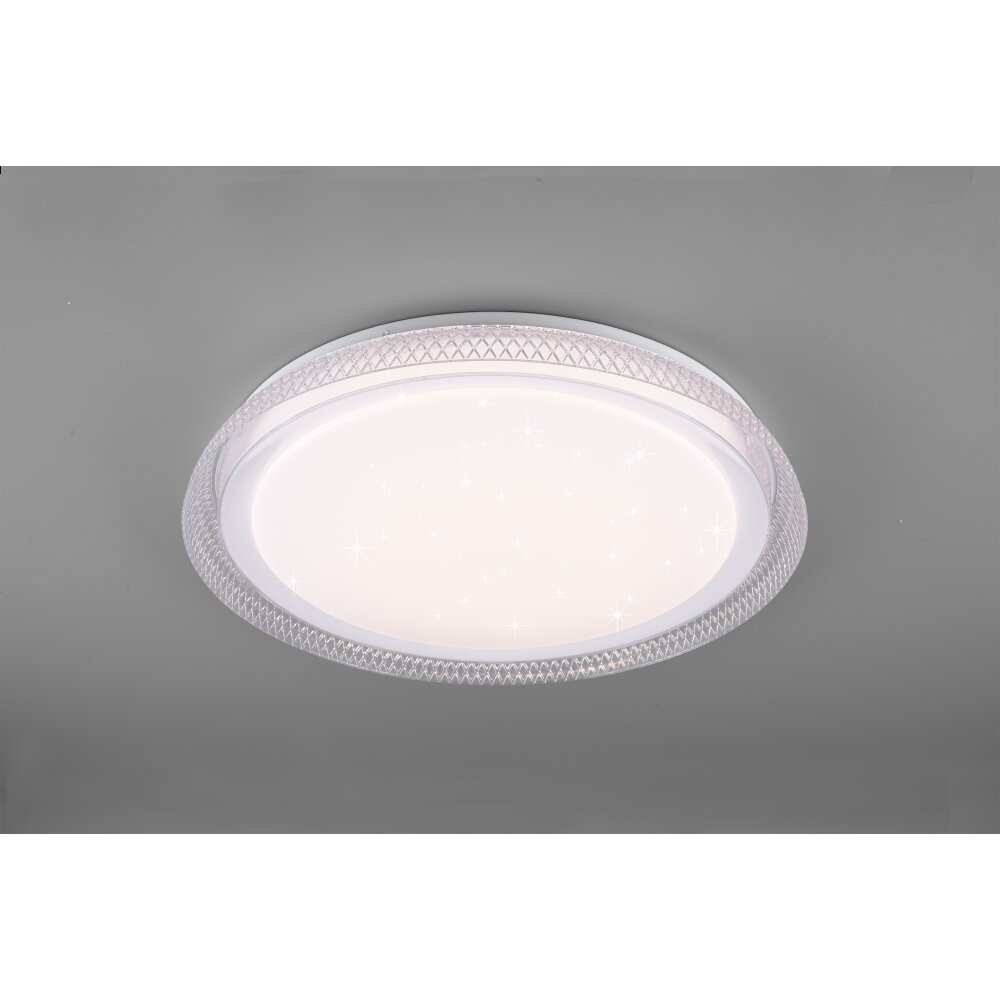 Reality Heracles Lámpara de Techo LED Blanca, 1 luz, Mando a distancia main product photo