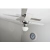 Globo CHAMPION Ventilador Cromo, Acero inoxidable, Blanca, 1 luz