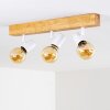 Barbengo Lámpara de Techo Marrón, Madera clara, Blanca, 3 luces