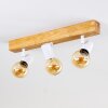 Barbengo Lámpara de Techo Marrón, Madera clara, Blanca, 3 luces
