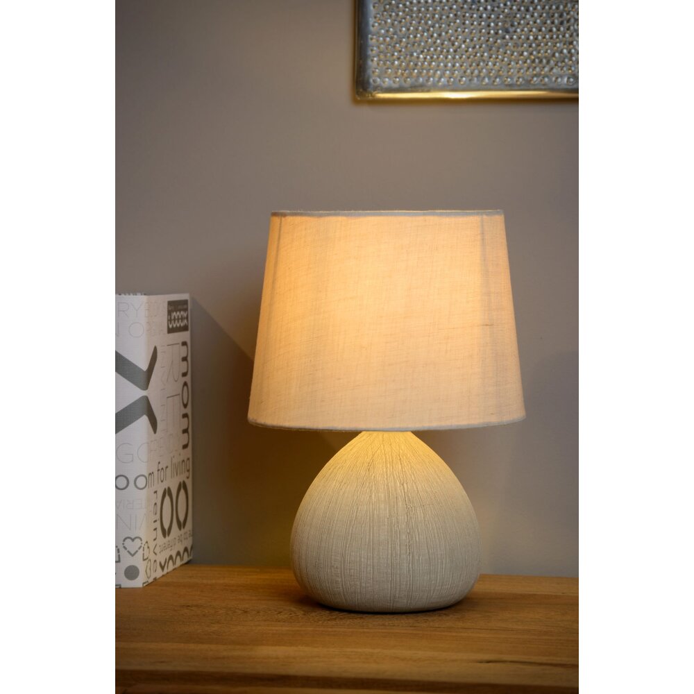 Lucide RAMZI Lámpara de escritorio Beige, 1 luz main product photo