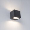Lutec GEMINI Aplique para exterior LED Antracita, 2 luces