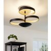 EGLO GROMOLA Lámpara de Techo LED Negro, 1 luz