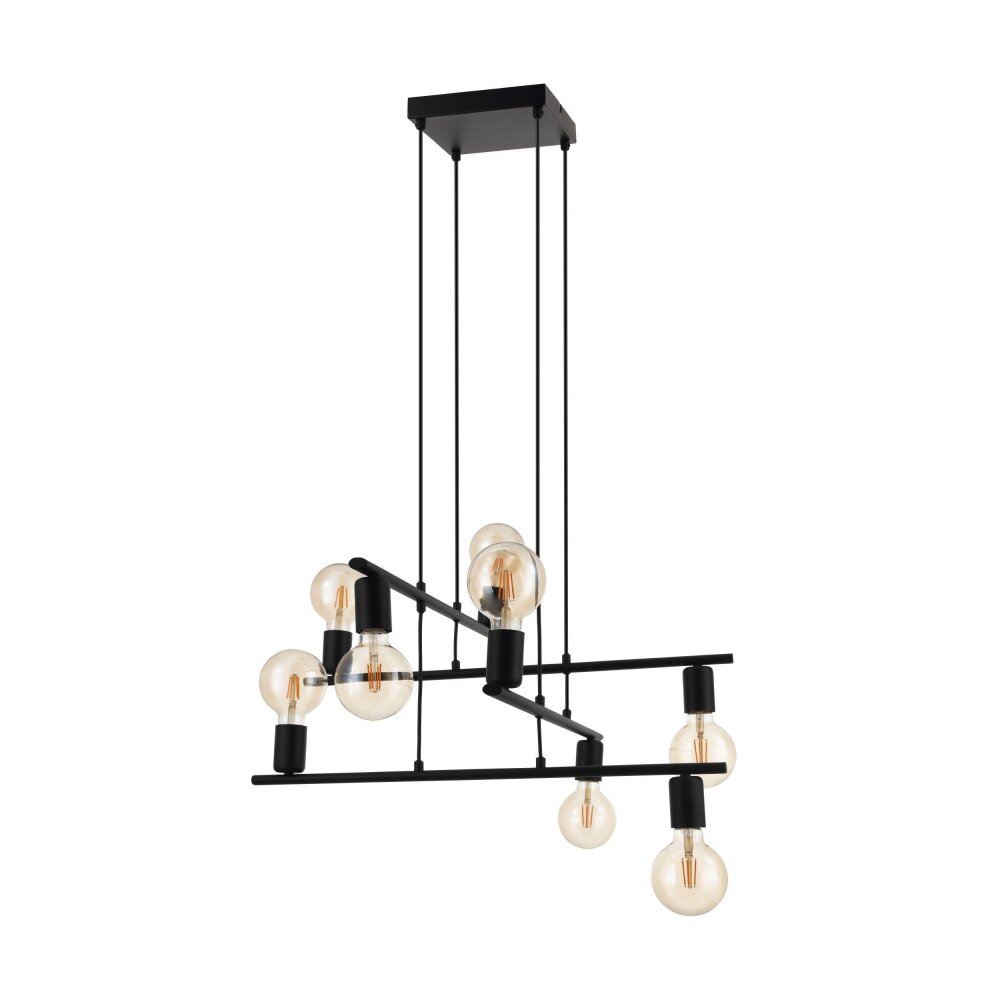 Eglo MEZZANA Lámpara Colgante Negro, 8 luces main product photo