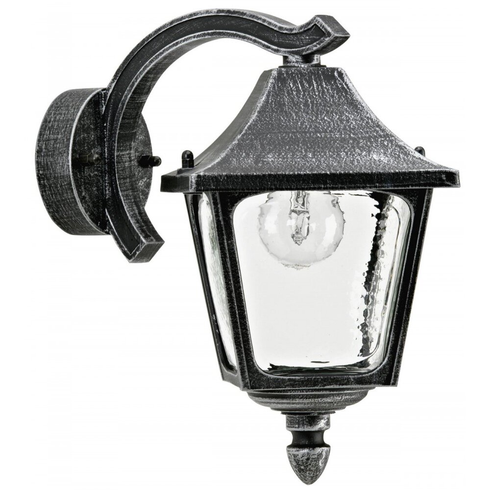 Albert 1821 Aplique para exterior Negro, Plata, 1 luz main product photo