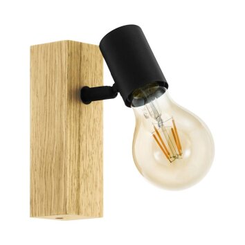 Lámparas Eglo TOWNSHEND Spot de pared Marrón, Negro, 1 luz