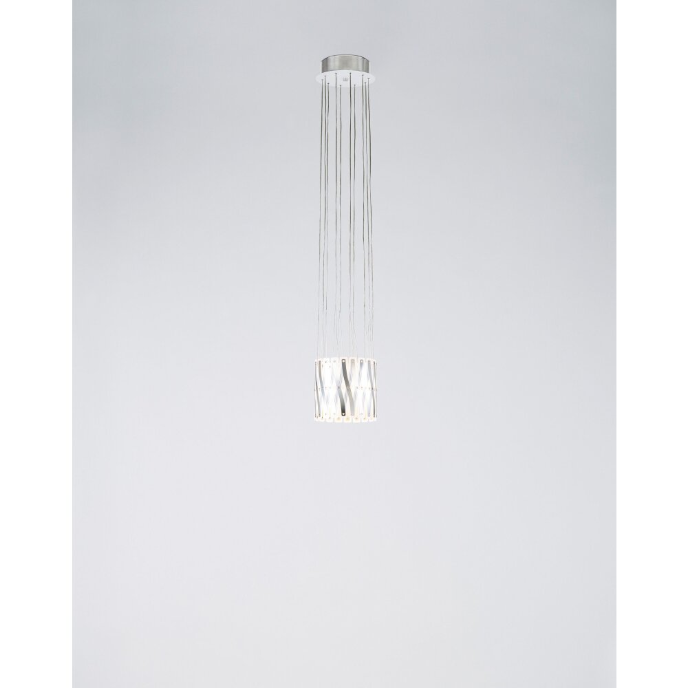 Serien Lighting ZOOM Lámpara de araña LED Acero inoxidable, 1 luz main product photo