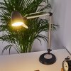 Mildura Lámpara de mesa LED Negro, Blanca, 1 luz