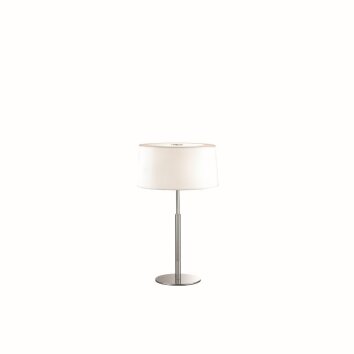 Ideal Lux HILTON Lámpara de Mesa Blanca, 2 luces
