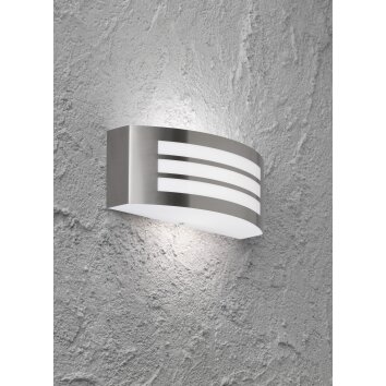 Wofi KASAN Aplique para exterior Acero inoxidable, 1 luz Wofi KASAN Aplique para exterior Acero inoxidable, 1 luz