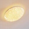Kendal Lámpara de Techo LED Blanca, 1 luz, Mando a distancia, Cambia de color