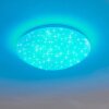 Kendal Lámpara de Techo LED Blanca, 1 luz, Mando a distancia, Cambia de color