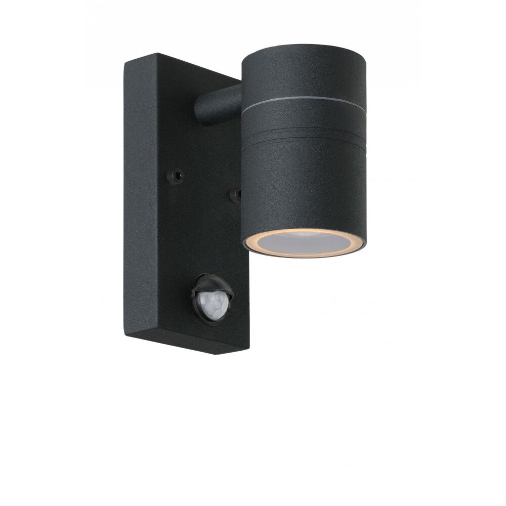 Lucide ARNE Lámpara para exterior Negro, 1 luz, Sensor de movimiento main product photo