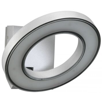 Albert 210 Aplique para exterior LED Plata, 1 luz