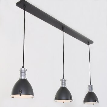 Steinhauer Storm Lámpara Colgante Negro, 3 luces Steinhauer Storm Lámpara Colgante Negro, 3 luces