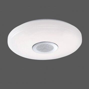 Leuchten-Direkt PELVO Lámpara de techo LED Blanca, 1 luz, Mando a distancia, Cambia de color
