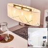 Corfu Lámpara Colgante Plata, 3 luces