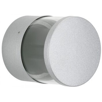 Albert 2315 Aplique para exterior LED Plata, 2 luces