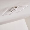Colombero Lámpara de Techo LED Plata, 2 luces, Mando a distancia