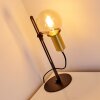 Kirehito Lámpara de Mesa dorado, Latón, Negro, 1 luz