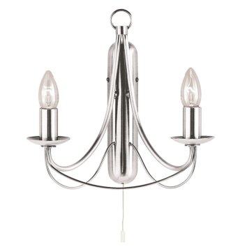 Aplique Searchlight MAYPOLE Plata, 2 luces
