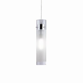 Ideal Lux FLAM Lámpara Colgante Cromo, 1 luz