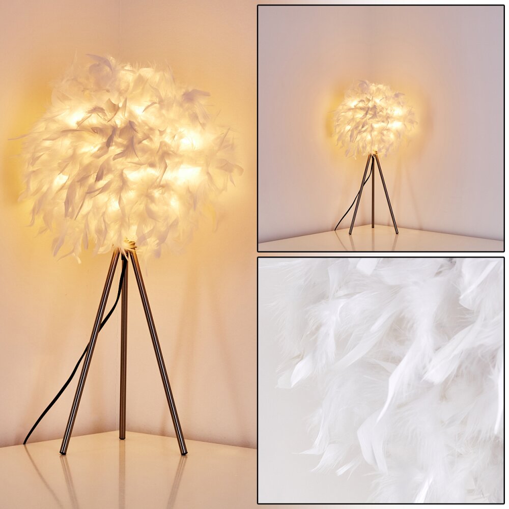 Skaulo Lámpara de Mesa Níquel-mate, 1 luz main product photo
