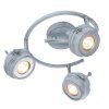 Globo MYCAH Lámpara de Techo LED Gris, 3 luces