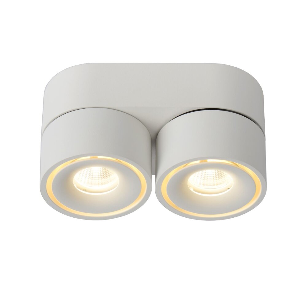 Lucide YUMIKO Lámpara de Techo LED Blanca, 2 luces main product photo