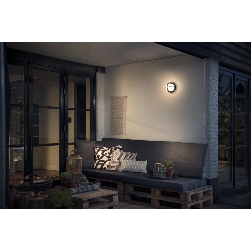 Philips Astilbe Aplique para exterior Negro, 1 luz main product photo